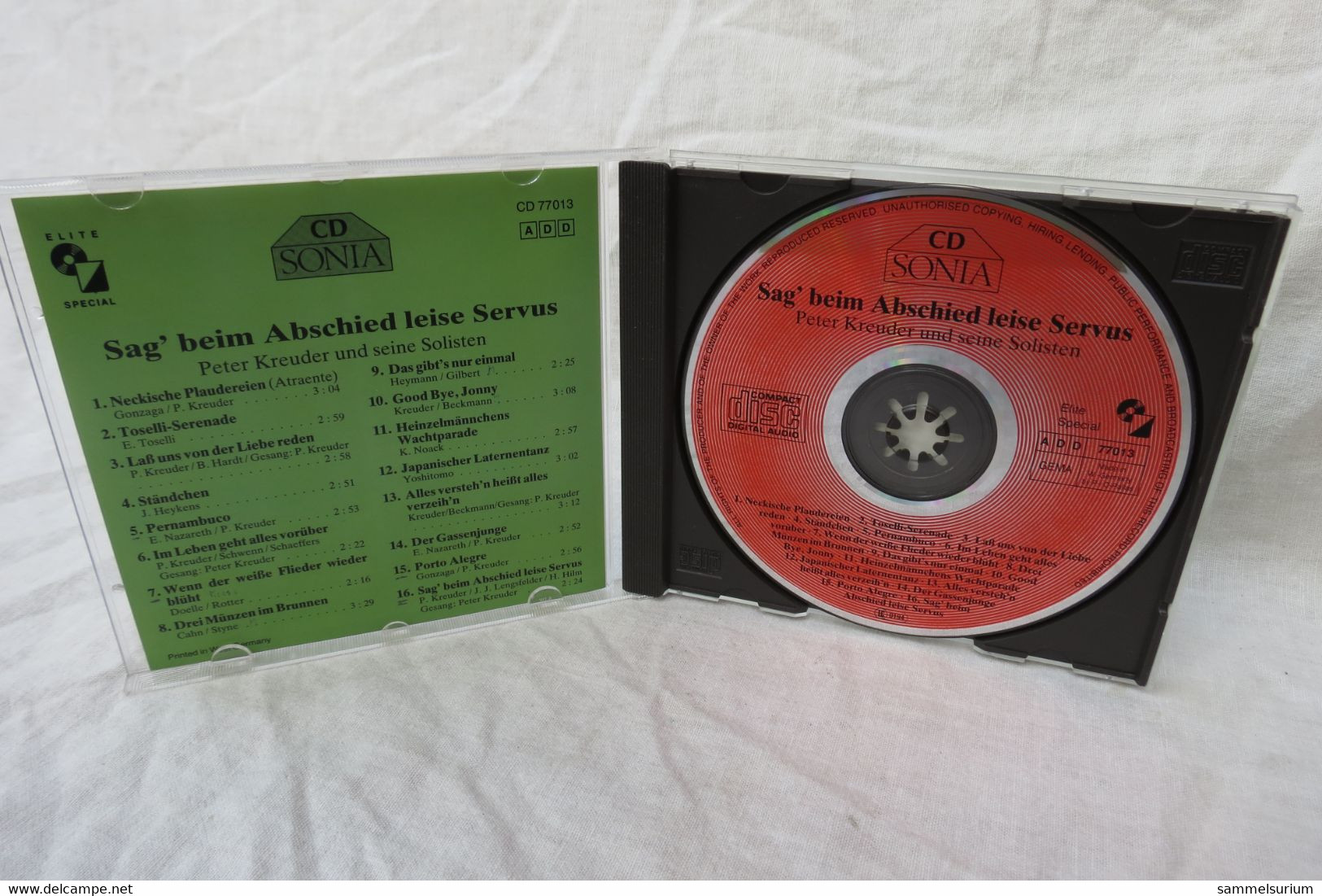 CD "Peter Kreuder" Sag Beim Abschied Leise Servus U.a. - Sonstige - Deutsche Musik