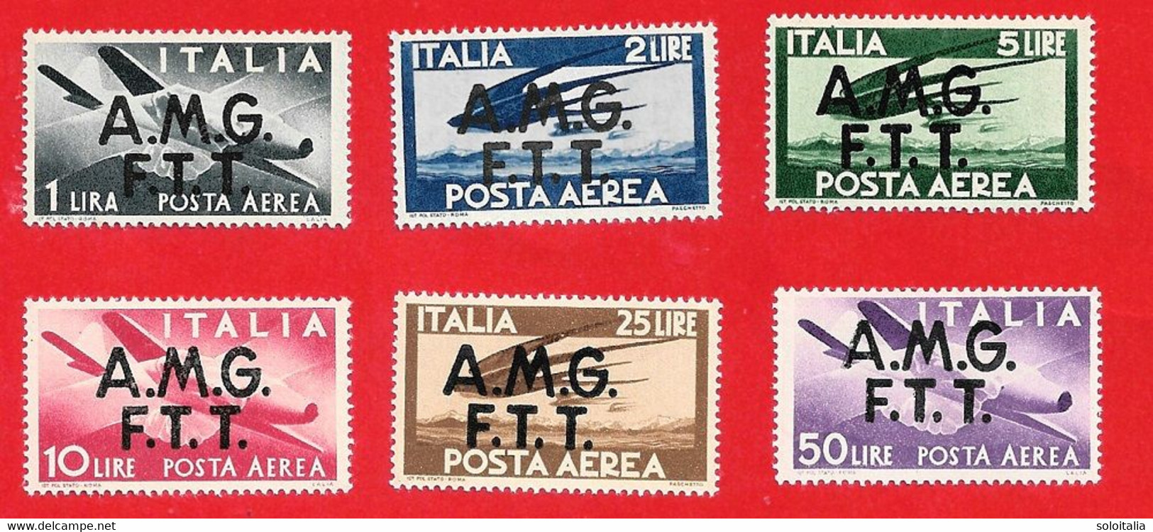 1947 (1-6) Serie Democratica - Nuovo MNH - Poste Aérienne