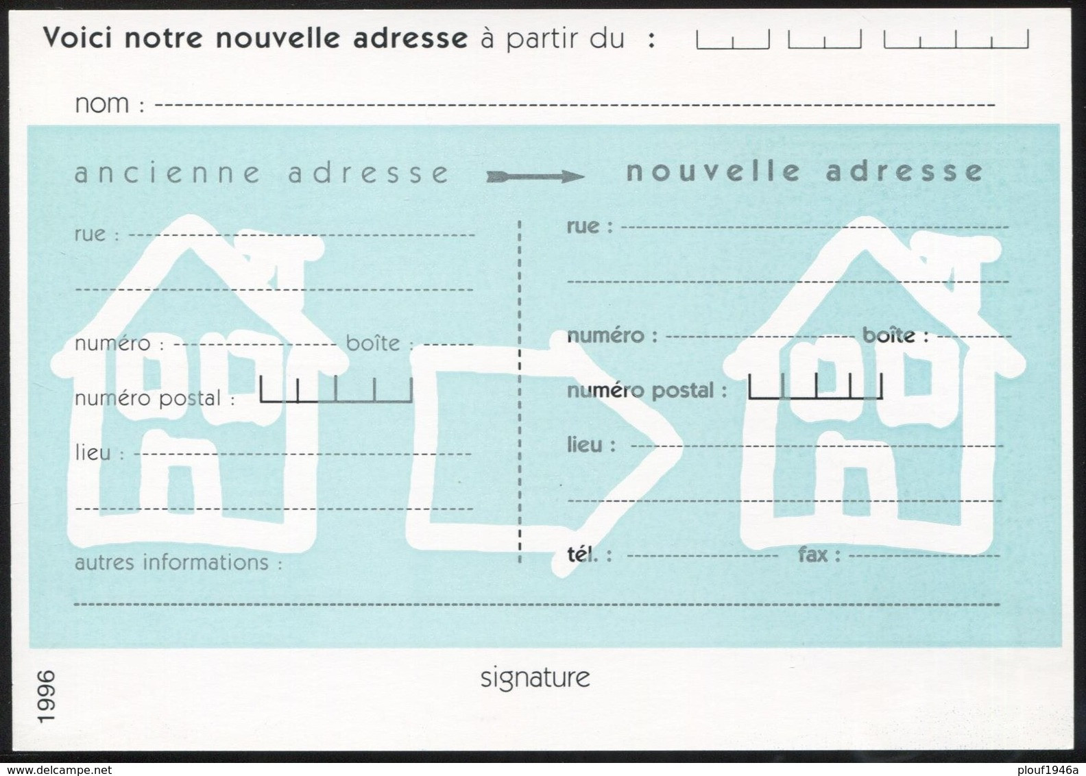 1996 "Mutapost" FR - Adressenänderungen