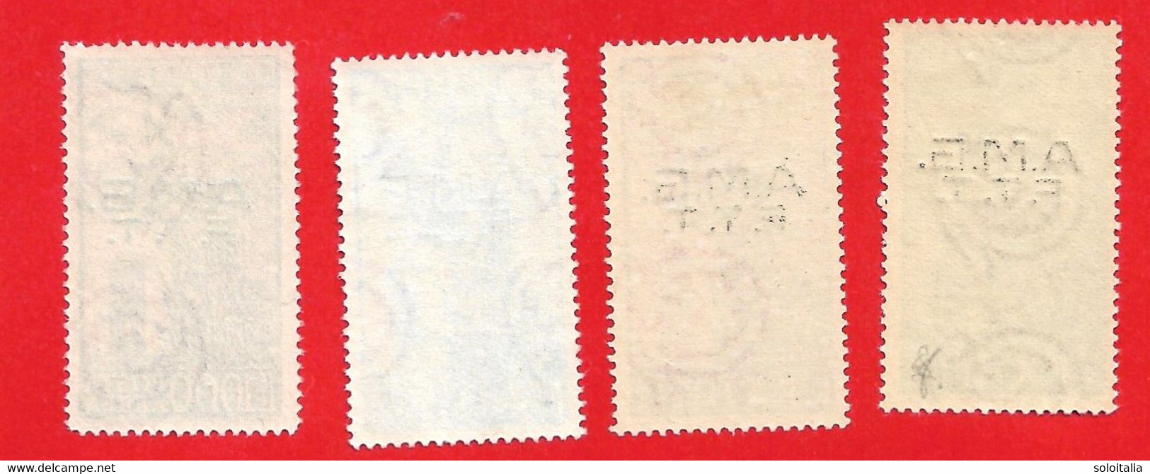 1948 (13-16) Serie Campidoglio Sovrastampati Su Due Righe - Nuovo MNH - Luftpost