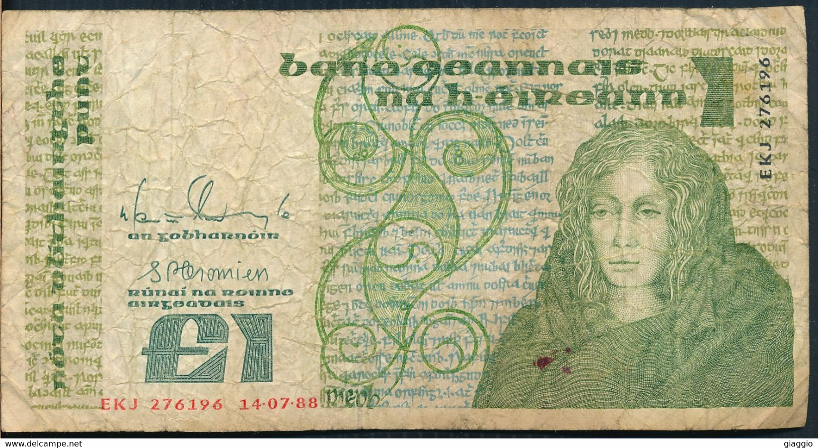 °°° IRELAND - 1 POUND 1988 °°° - Irland