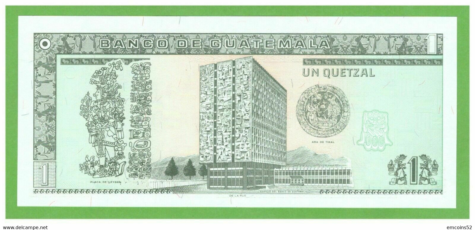 GUATEMALA 1 QUETZAL 1998  P-99  UNC - Guatemala