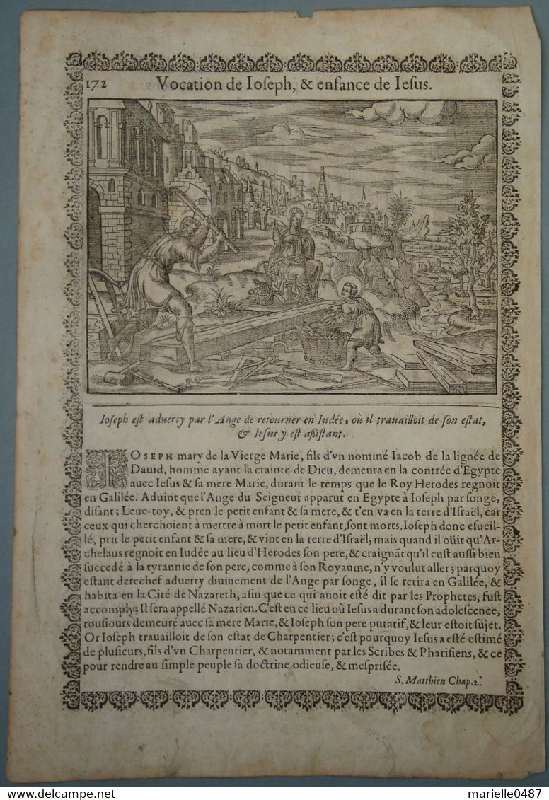 BIBLE DE JEAN COUSIN - Gravures Sur Bois. - Before 18th Century