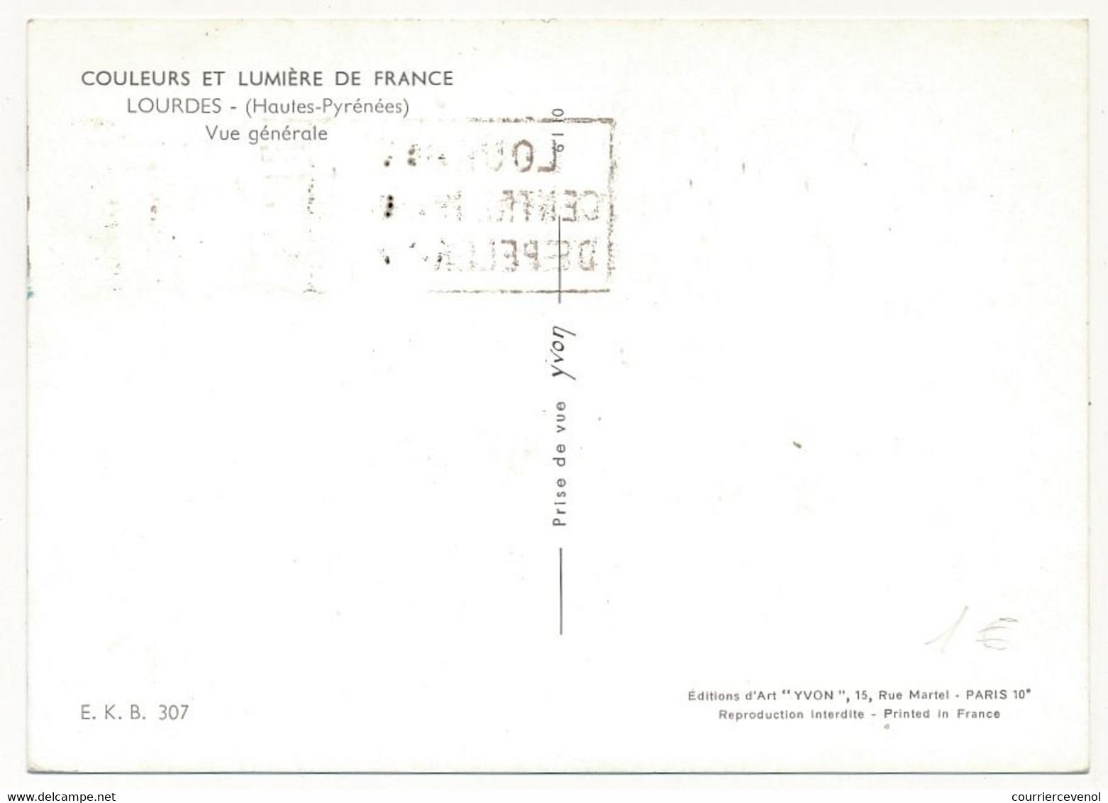 FRANCE - Carte Maximum - 20f LOURDES - OMEC Concordante 1958 - 1950-1959