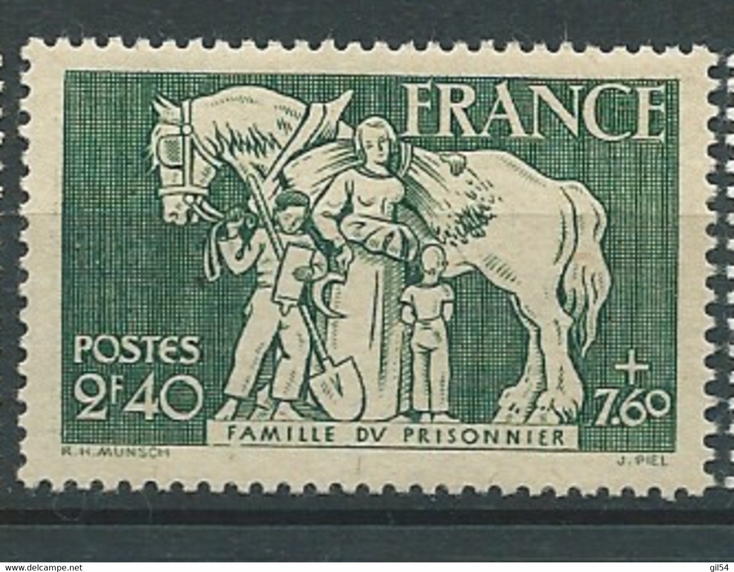 France   - Yvert N° 586 **  , 1 Valeur Neuve Sans Charnière , ( Cote Yvert   1,20  EUROS  -  Bip 6313 - Unused Stamps