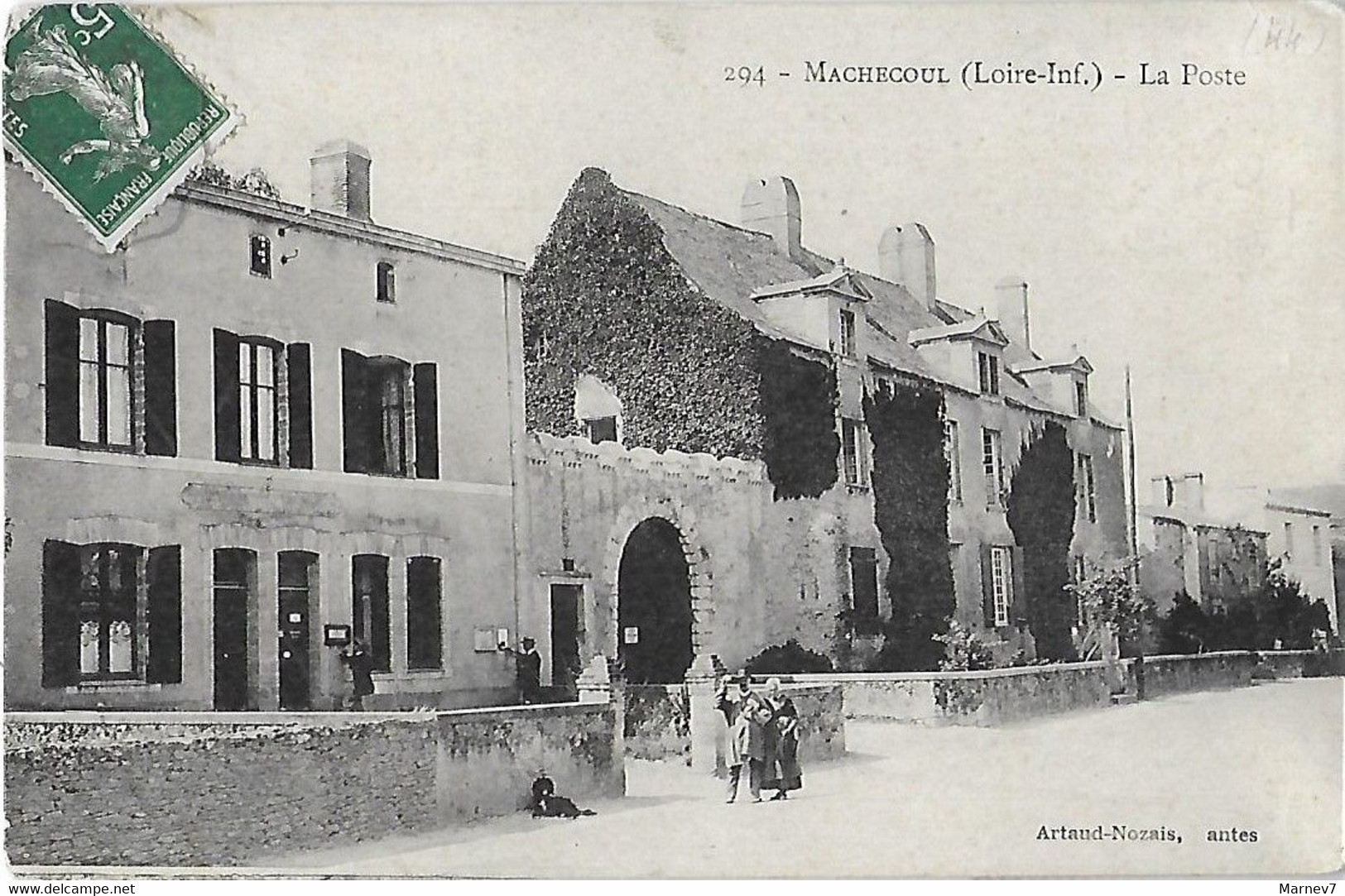44 Loire Atlantique - CPA -  MACHECOUL - La Poste - Postes - 1903 - Machecoul