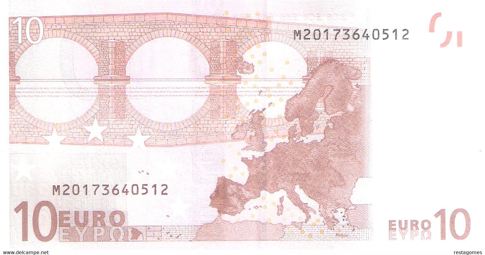 10 EUROS- M - PORTUGAL    U001 - D3       2 SCANER - 10 Euro