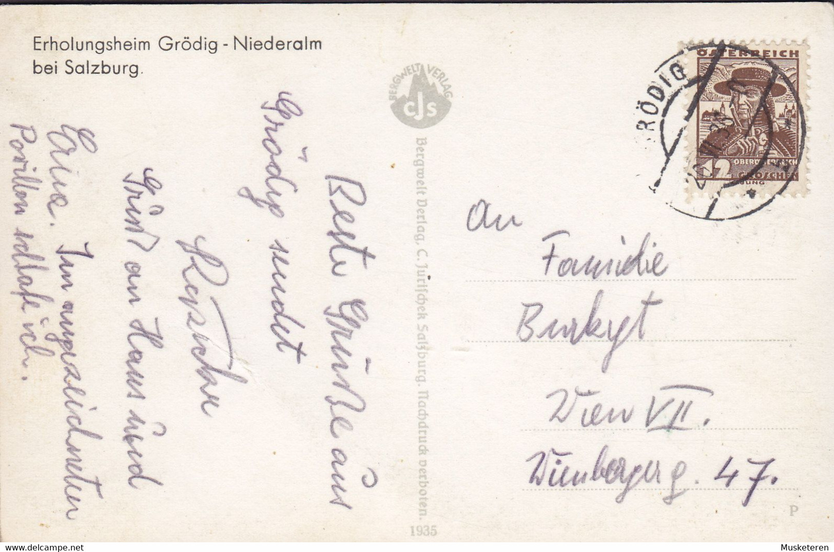 Austria PPC Erholungsheim Grödig - Niederalm Bei Salzburg Verl. C. Jurischek GRÖDIG 1936 Echte Real Photo Véritable - Grödig