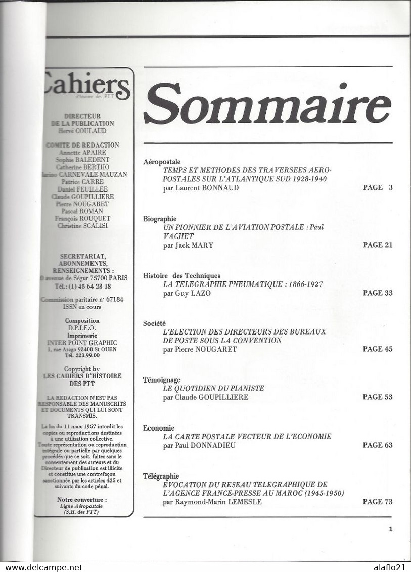 CAHIERS D'HISTOIRE Des PTT - 1985 - N° 2 - Philatelie Und Postgeschichte
