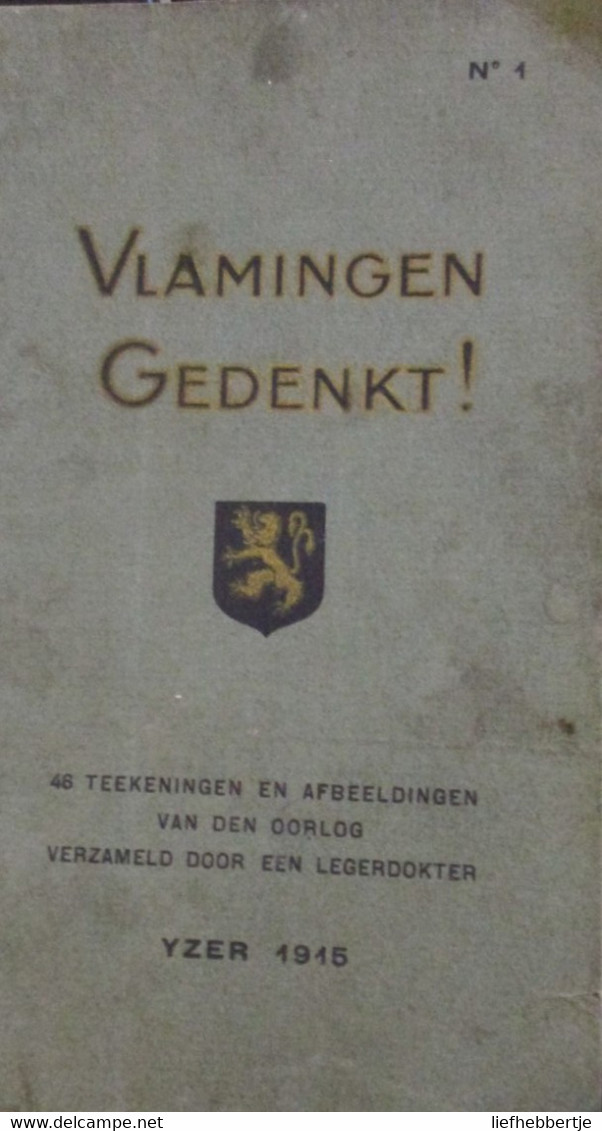 Vlamingen Gedenkt ! - 48 Teekeningen En Afbeeldingen Van Den Oorlog Verzameld ... Legerdokter - 1914-1918 - Guerre 1914-18