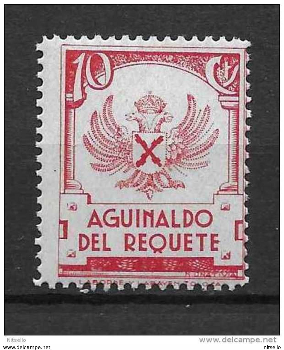 LOTE 2229 /// ESPAÑA 1936 .GUERRA CIVIL. LOCAL CARLISTA AGUINALDO DEL REQUETÉ.**MNH - Emissions Nationalistes