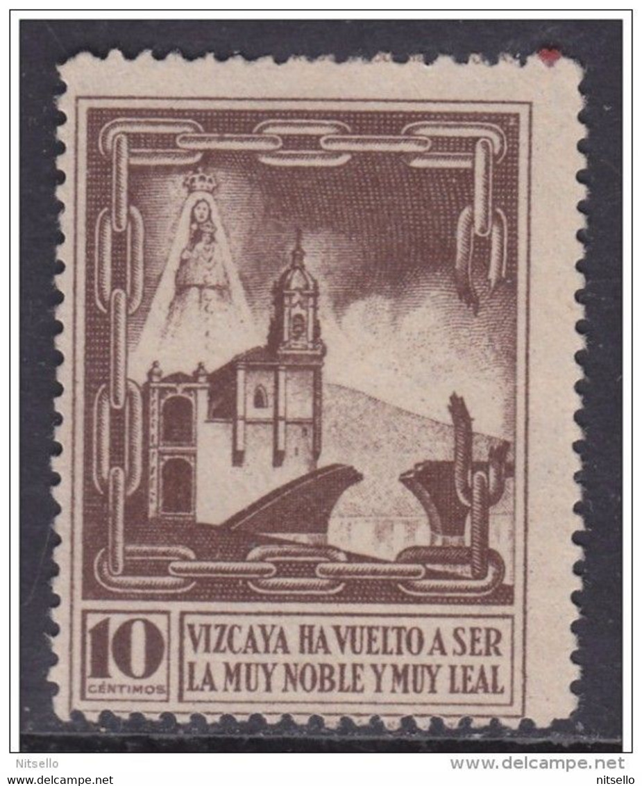 LOTE 2229 ///  (C128)  VIÑETA VIZCAYA BILBAO FESOFI Nº 4 - NUESTRA SEÑORA DE BEGOÑA - Emissioni Nazionaliste