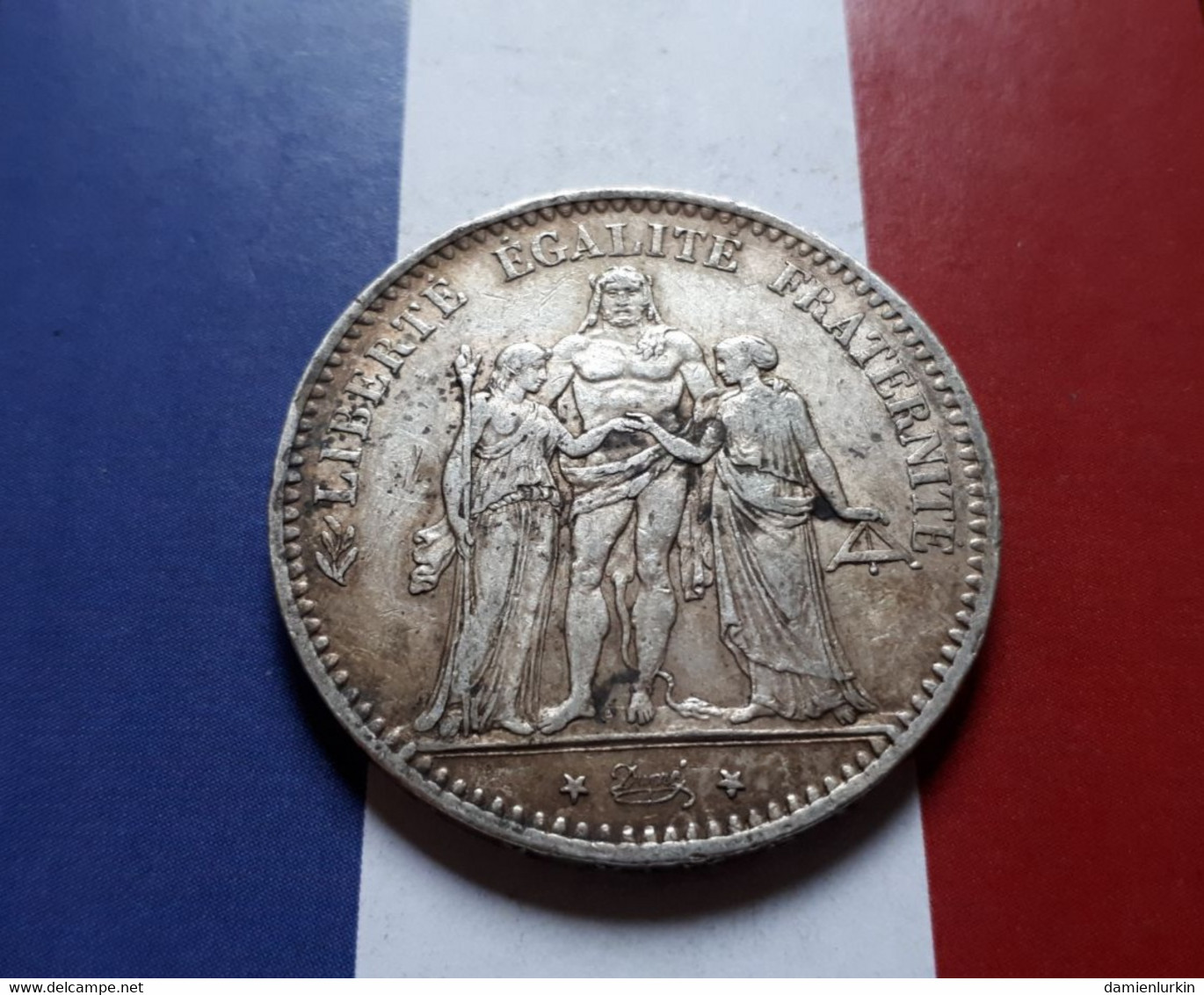 FRANCE BELLE 5 FRANCS HERCULE 1876 ARGENT PRIX DEPART 1 EURO !!! - Autres & Non Classés