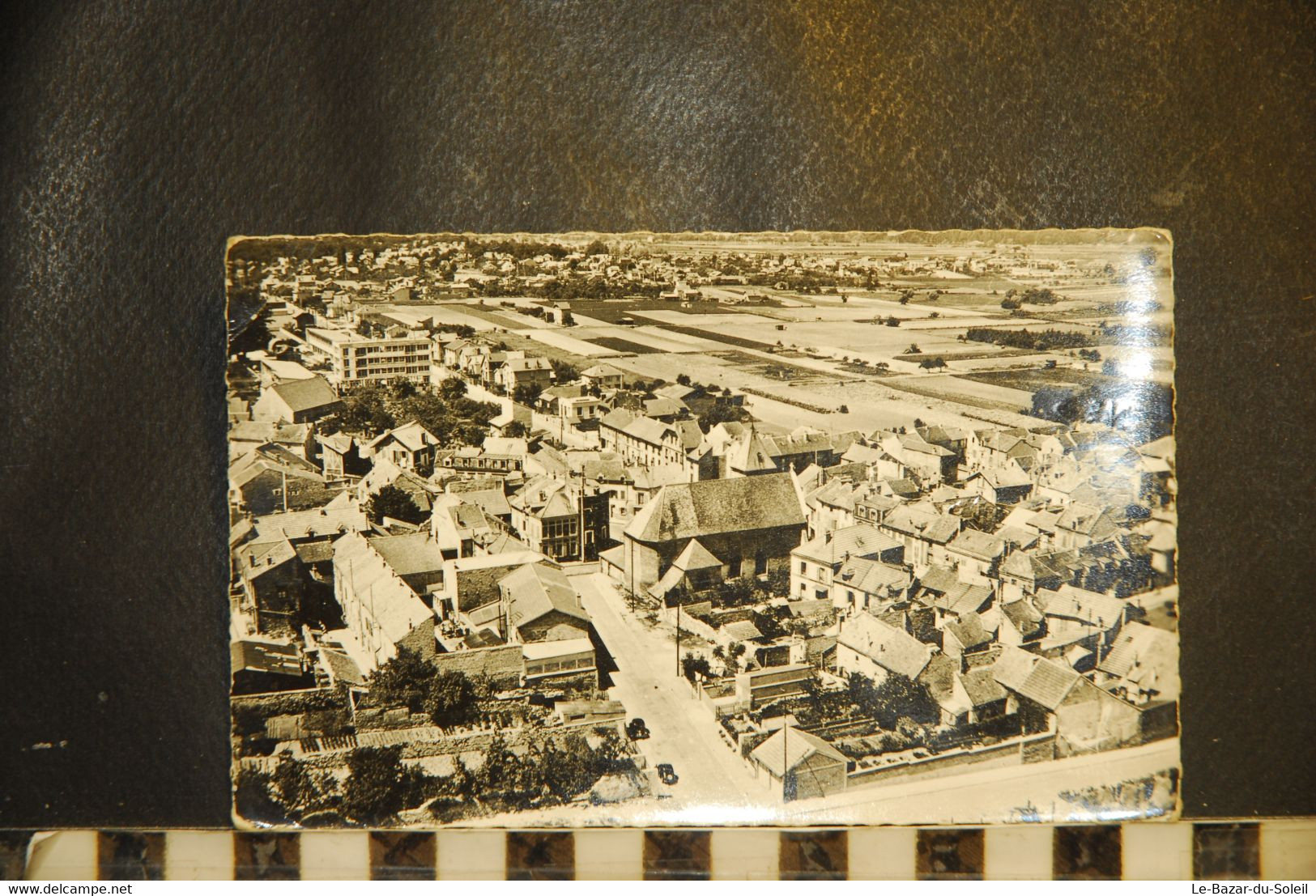 CP, 78, YVELINES - MONTESSON - EN AVION AU DESSUS DE ... - 5 - L'EGLISE - éditeur Lapie - Montesson