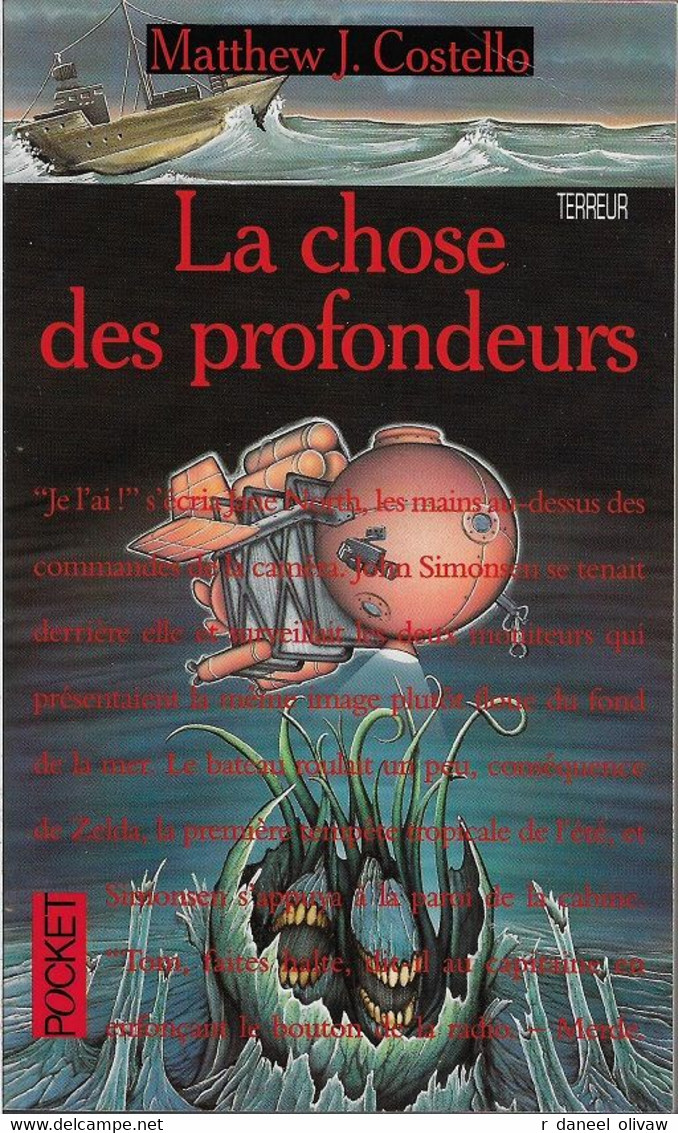 Pocket Terreur 9128 - COSTELLO, Matthew J. - La Chose Des Profondeurs (TBE) - Presses Pocket