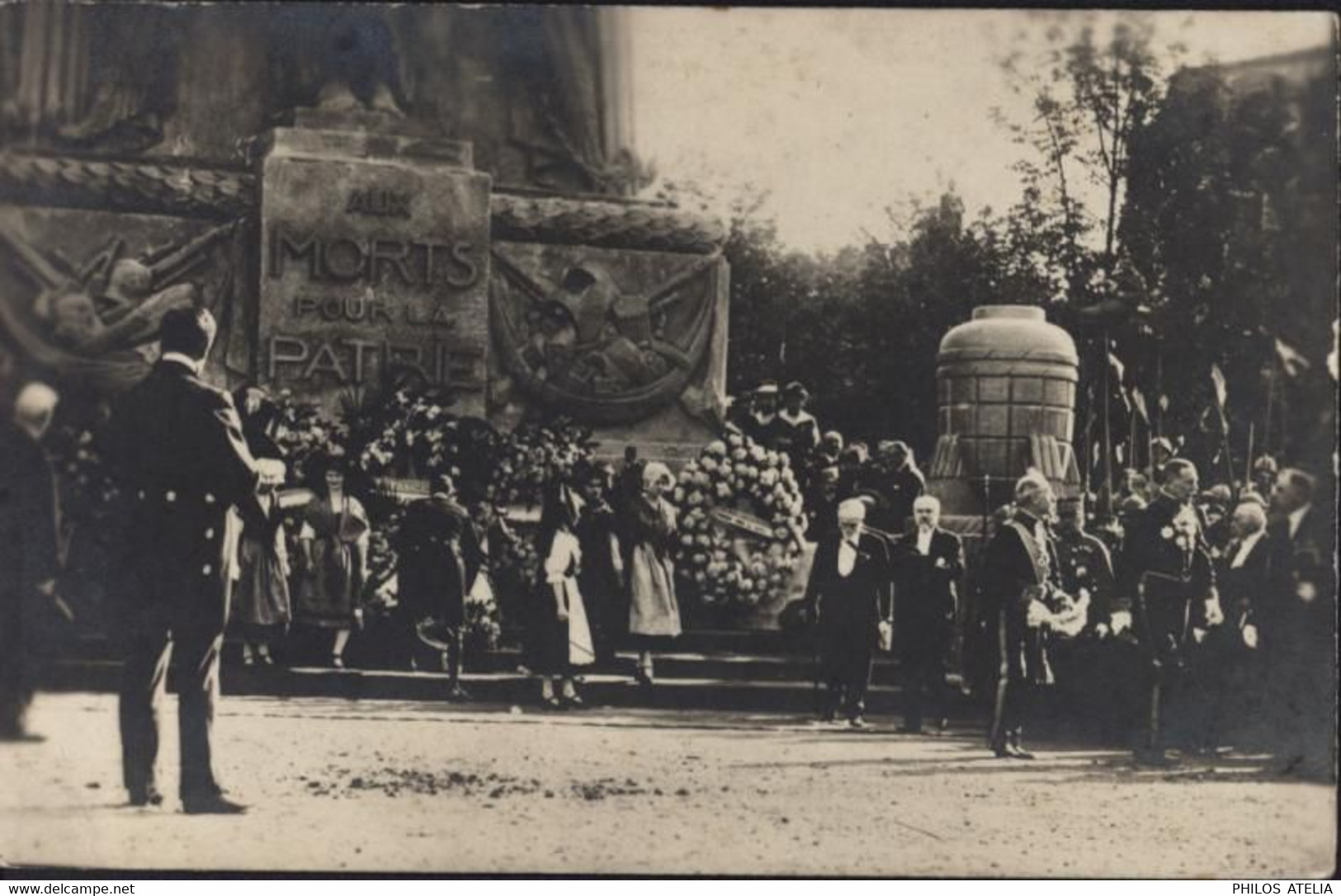 CPA CP Carte Photo Fête De La Victoire 1919 Paris Président Poincaré Clémenceau Ministre Corps Constitué Académie.. - Evènements