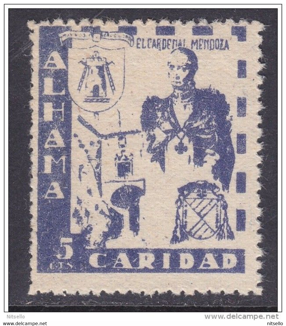 LOTE 2229 ///  (C100) ALHAMA DE GRANADA Nº 10 CATALOGO FESOFI - CARDENA MENDOZA - CARIDAD // ESCASO - Emisiones Nacionalistas