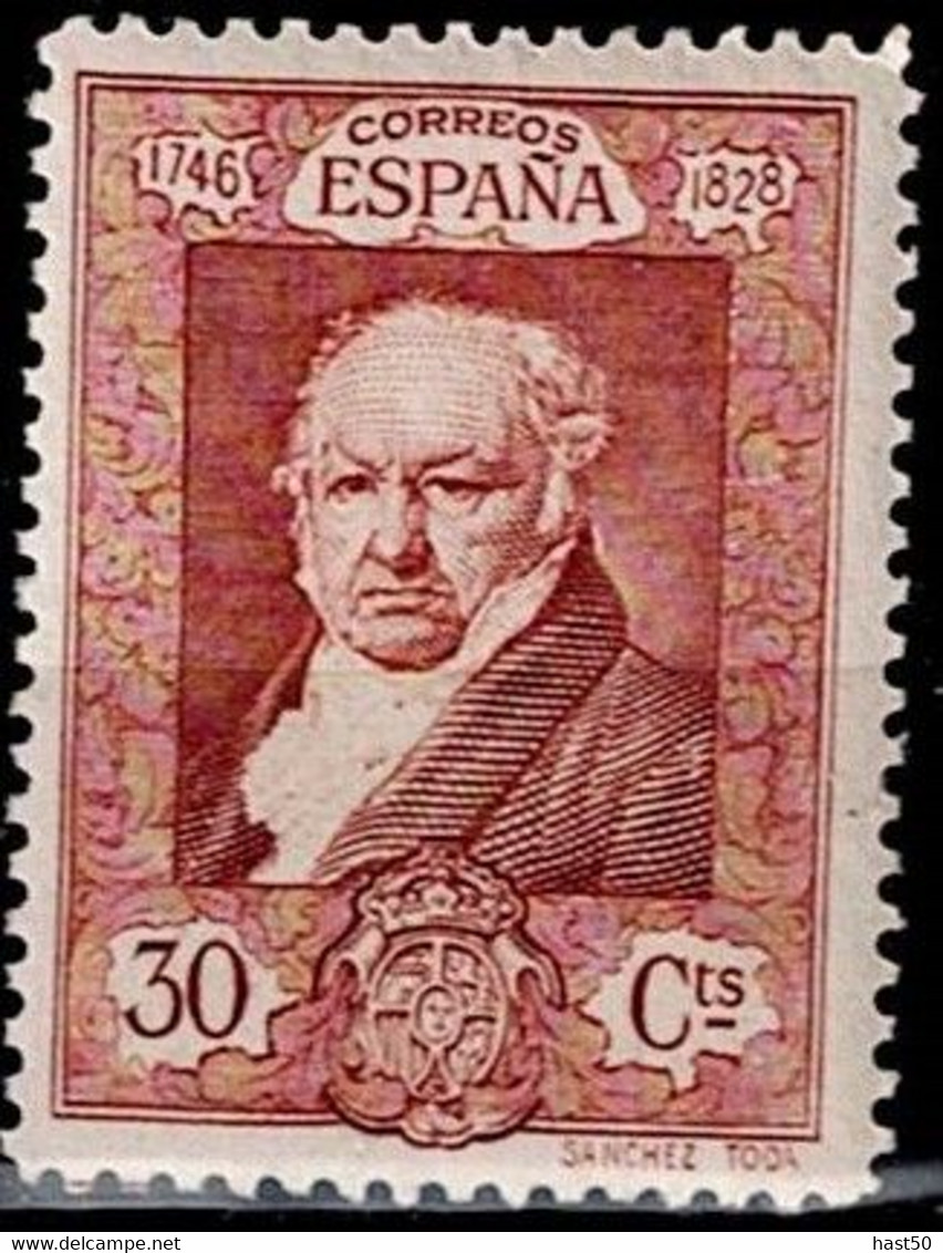 Spanien Spain Espagne - 100. Todestag Goya (EDIFIL 509) 1930 - Postfrisch MNH - Nuevos