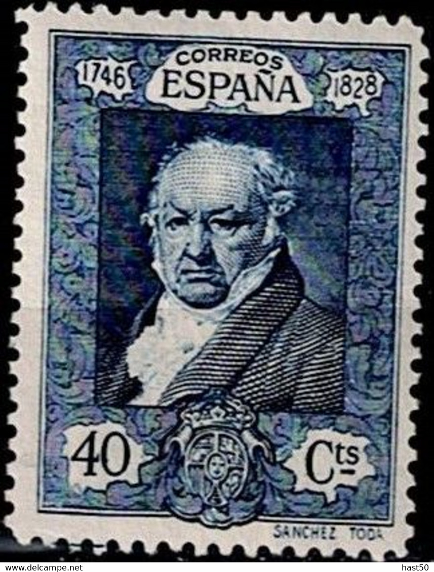 Spanien Spain Espagne - 100. Todestag Goya (EDIFIL 510) 1930 - Postfrisch MNH - Nuevos