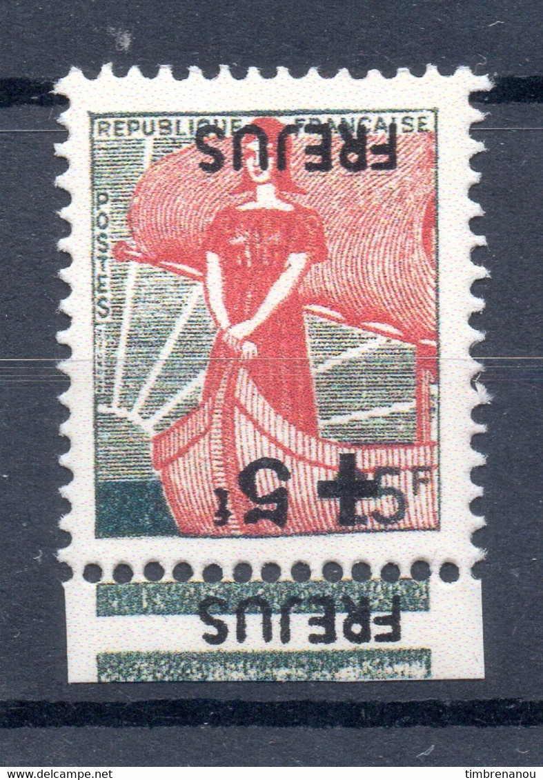 France 1959 - N° 1229 - Marianne Frejus Surcharge Renversée Neuf ** ( Reproduction ) - Unused Stamps