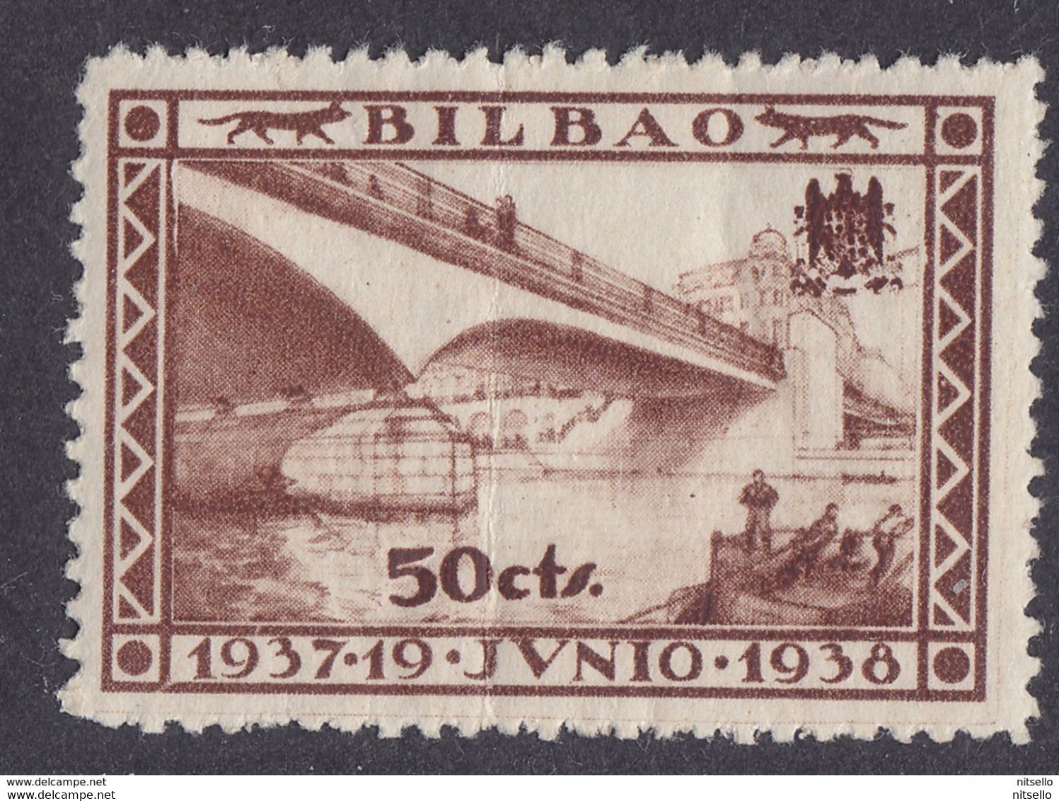 LOTE 2230   ///   (C150) ESPAÑA PATRIOTICOS - BILBAO - CATALOGO FESOFI-SOFIMA Nº 21 *MH - Emissioni Nazionaliste