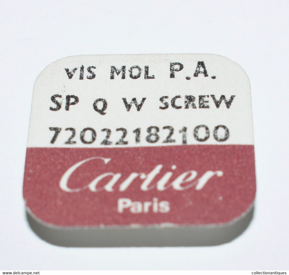 Cartier 5 Vis Mol Plaqué Argent - SP Q W Screw 72022182100 - Materiali