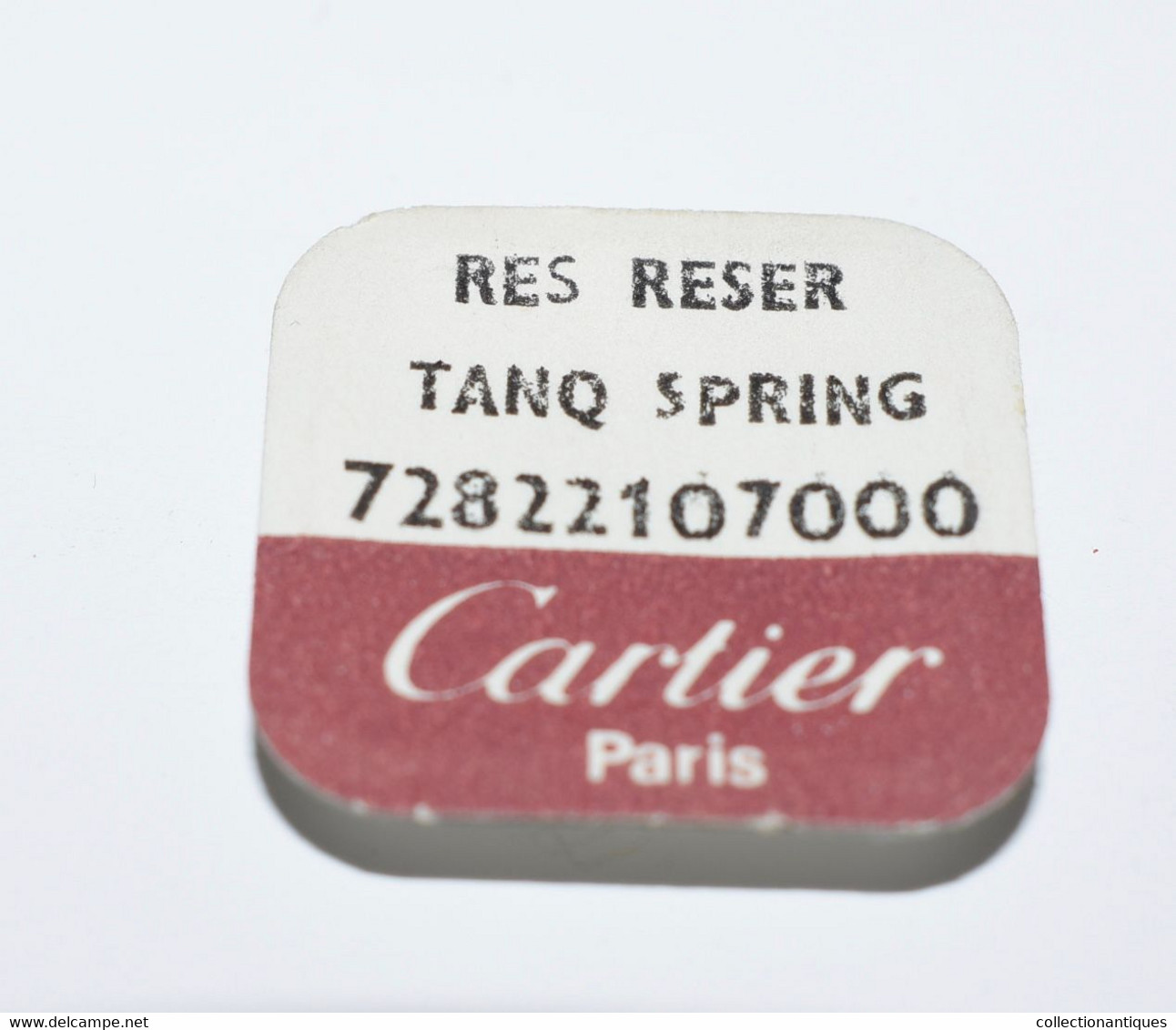 Cartier Ressort De Réservoir - Tank Spring 72822107000 - Matériel