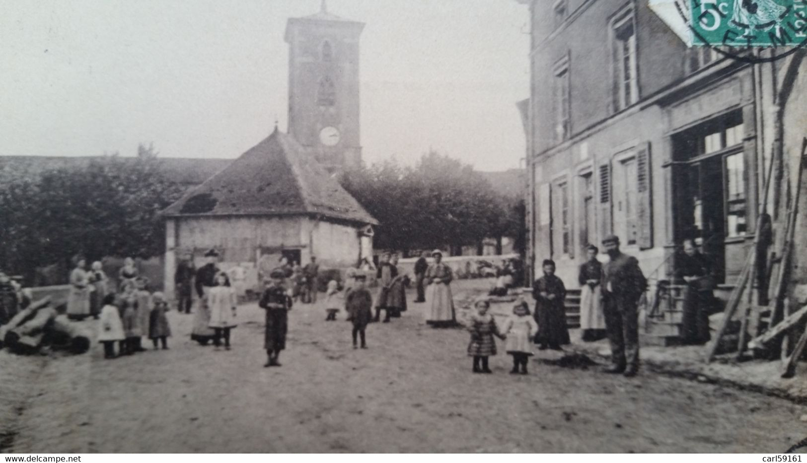 CARTE POSTALE Village  BULLIGNY  1909  -  LA PLACE  /  ENVIRONS   DE  TOUL - Other & Unclassified