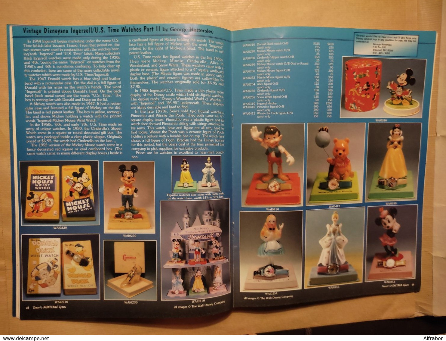 Tomart's DISNEYANA Update N°6  1994 Walt Disney Mickey Donald - Libri Sulle Collezioni