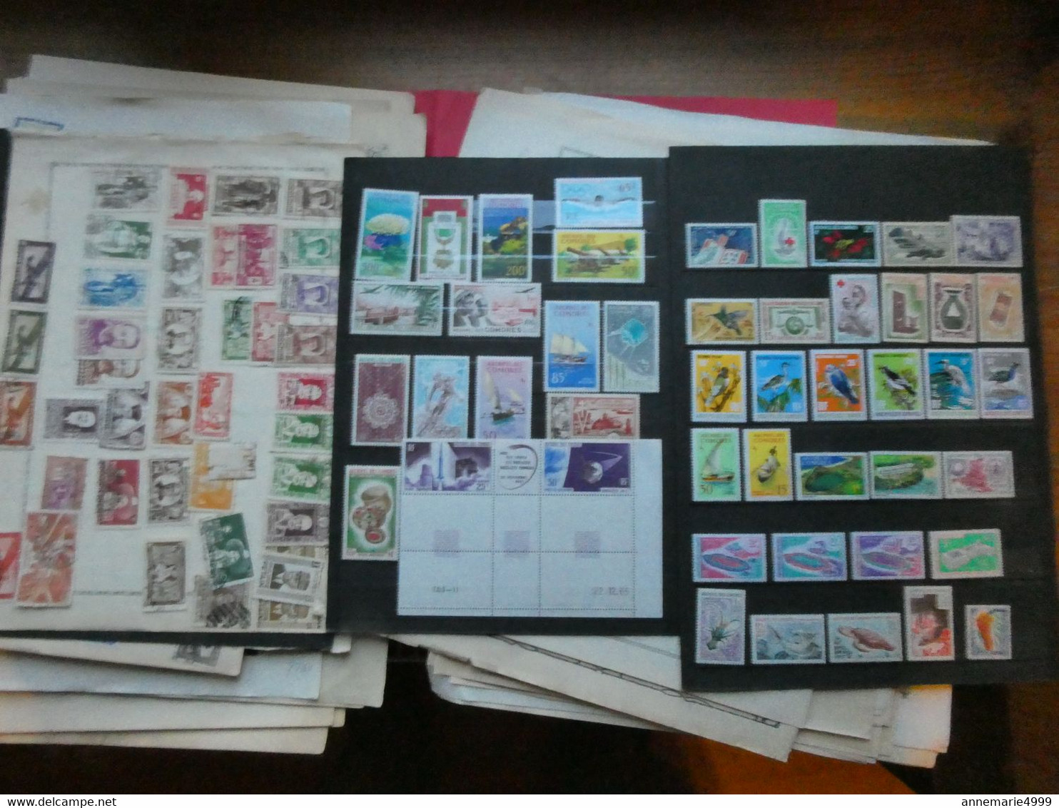 Gros Lot De Feuilles D'album Des Colonies Françaises Voir Scans - Collections