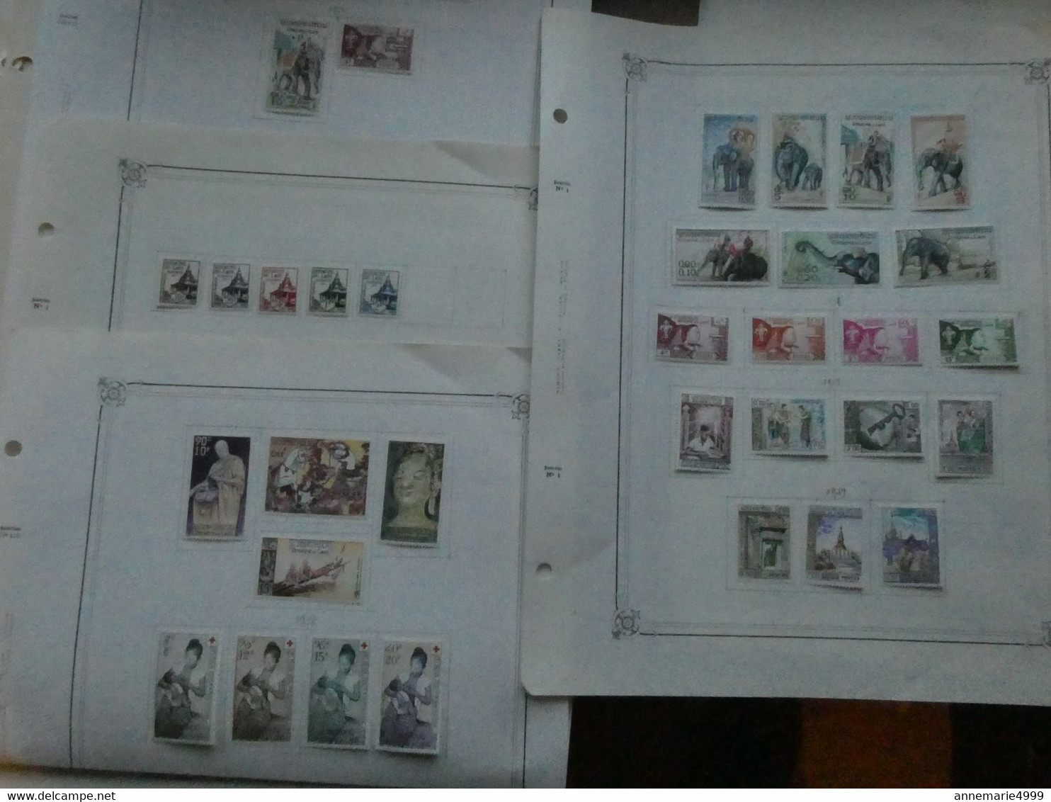 Gros Lot De Feuilles D'album Des Colonies Françaises Voir Scans - Collections