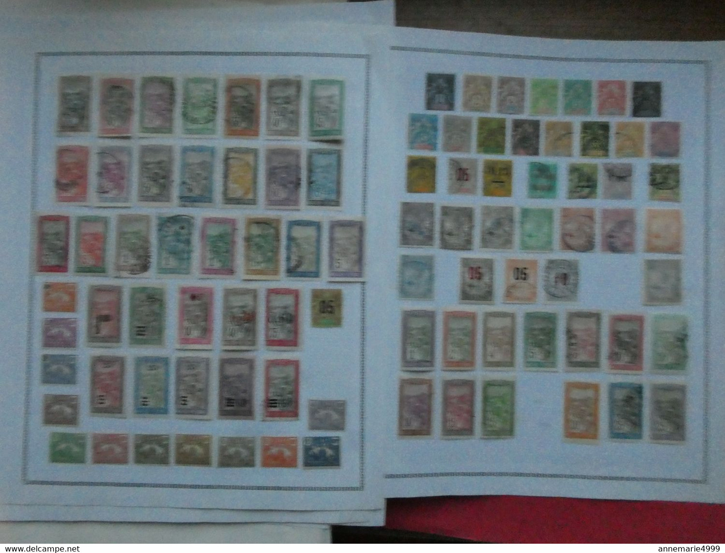 Gros Lot De Feuilles D'album Des Colonies Françaises Voir Scans - Collections