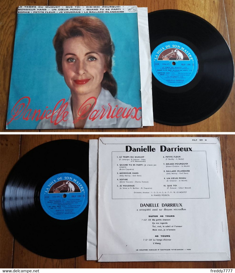 RARE French LP 25CM 33t RPM BIEM (10") DANIELE DARRIEUX (1959) - Collector's Editions