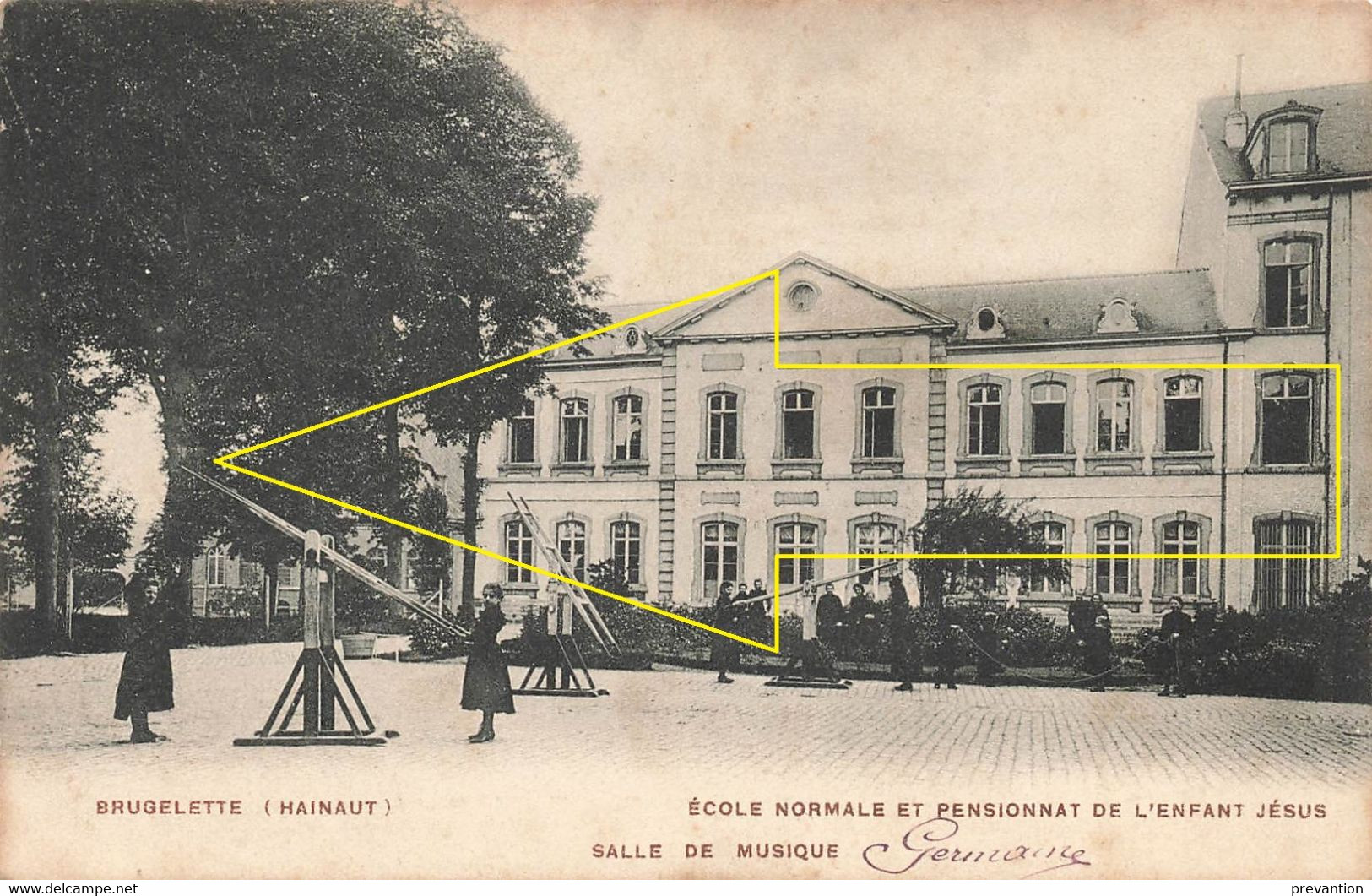 BRUGELETTE (Hainaut) - Ecole Normale Et Pensionnat De L'Enfant Jésus - Salle De Musique - Carte Circulé En 1905 - Brugelette