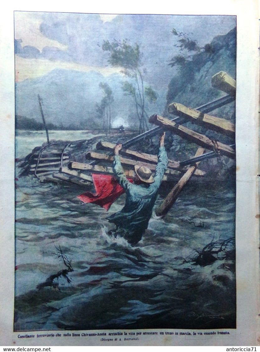 La Domenica Del Corriere 9 Agosto 1914 WW1 Guerra Austria Serbia San Pancrazio - Guerra 1914-18