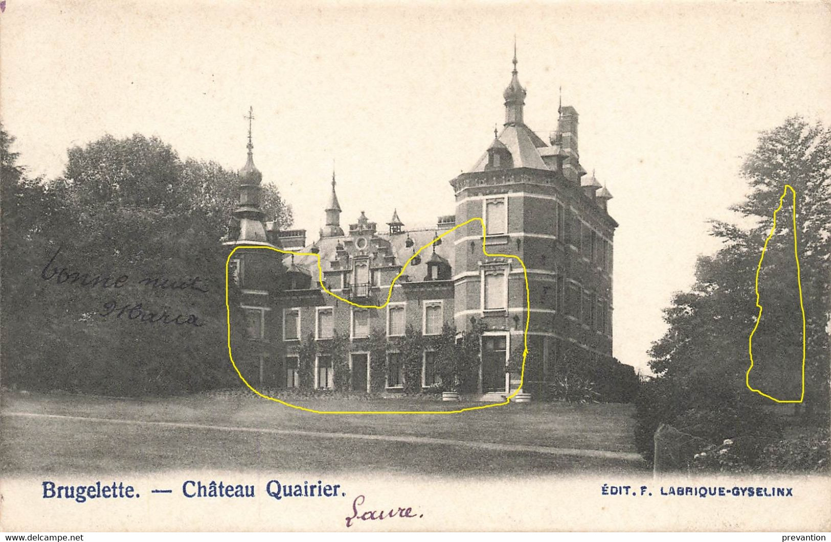 BRUGELETTE - Château Quairier - Carte Circulé En 1902 - Brugelette