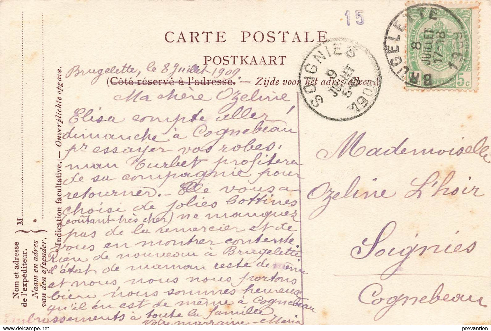 BRUGELETTE - Les Bords De La Dendre - Carte Circulé En 1909 - Brugelette