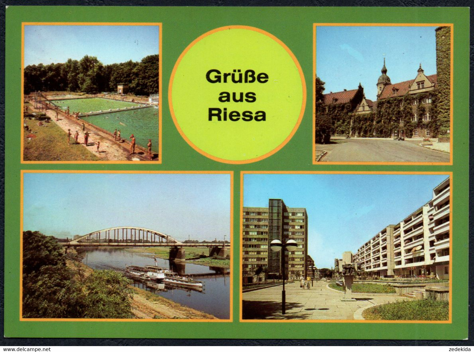 F5347 - TOP Riesa Freibad - Verlag Bild Und Heimat Reichenbach - Riesa