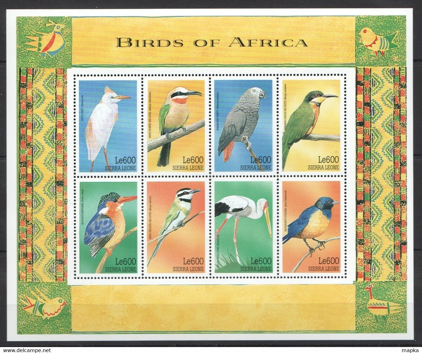 PK430 SIERRA LEONE FAUNA BIRDS OF AFRICA 1KB MNH - Otros & Sin Clasificación