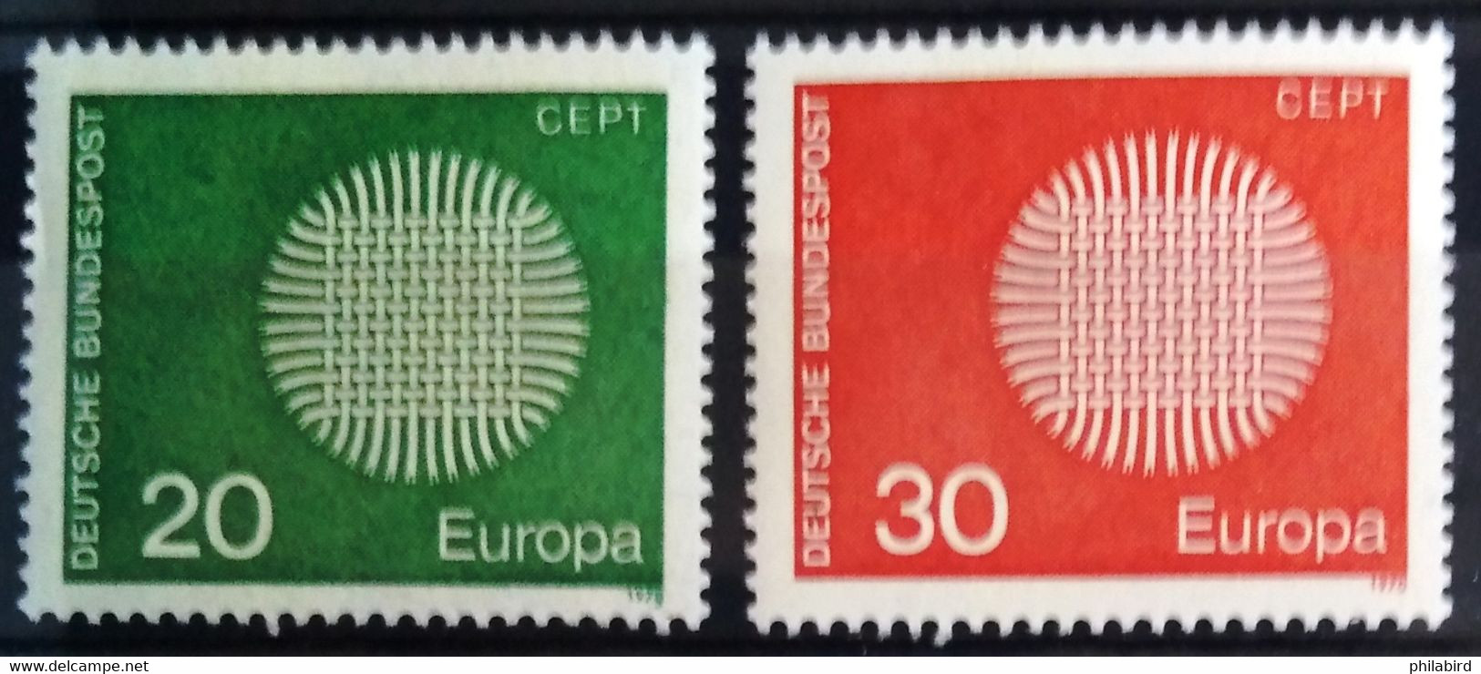 EUROPA 1970 - ALLEMAGNE                    N° 483/484                        NEUF** - 1970