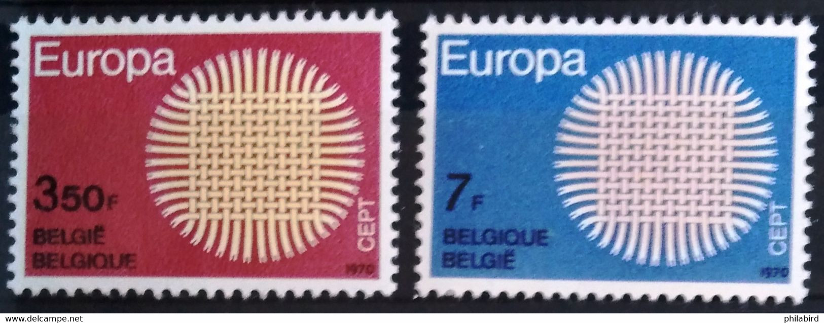EUROPA 1970 - BELGIQUE                    N° 202/203                       NEUF** - 1970
