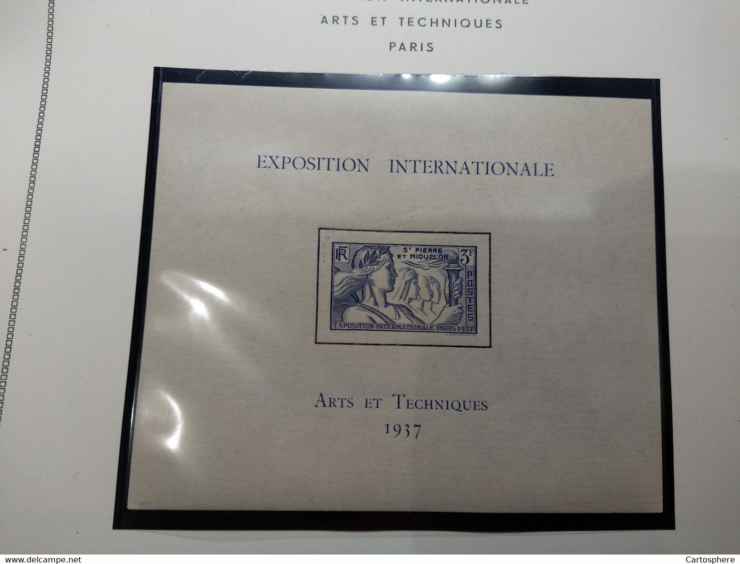 Saint Pierre Et Miquelon BF N° 1 XX Exposition Intern. De Paris 1937, Sans Charnière, TB - Neufs