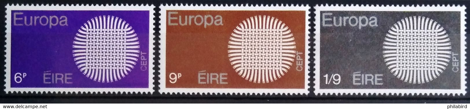 EUROPA 1970 - IRLANDE                    N° 241/243                       NEUF* - 1970