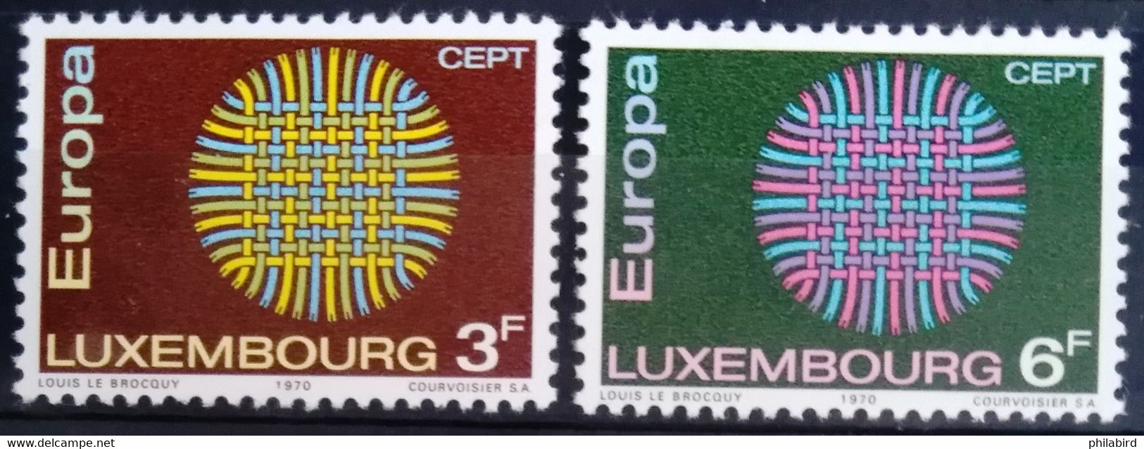 EUROPA 1970 - LUXEMBOURG                    N° 757/758                       NEUF** - 1970