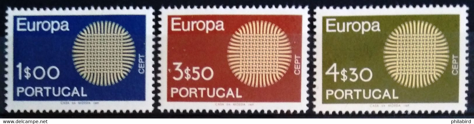 EUROPA 1970 - PORTUGAL                    N° 1073/1075                      NEUF** - 1970