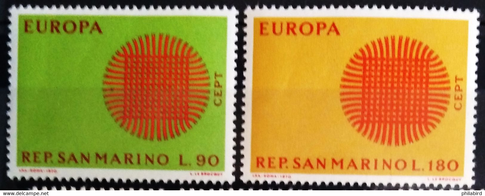 EUROPA 1970 - SAINT MARIN                    N° 762/763                      NEUF** - 1970