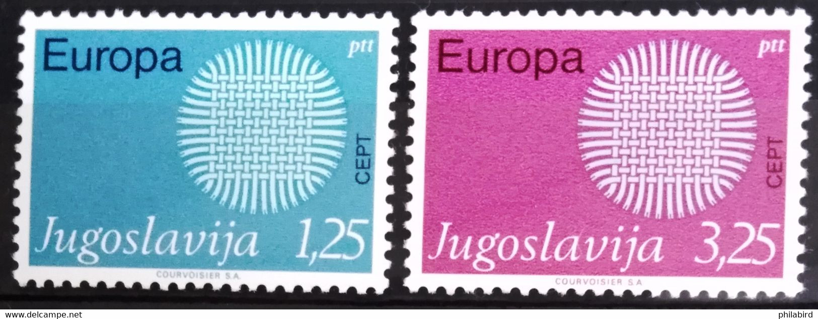 EUROPA 1970 - YOUGOSLAVIE                   N° 1269/1270                      NEUF* - 1970