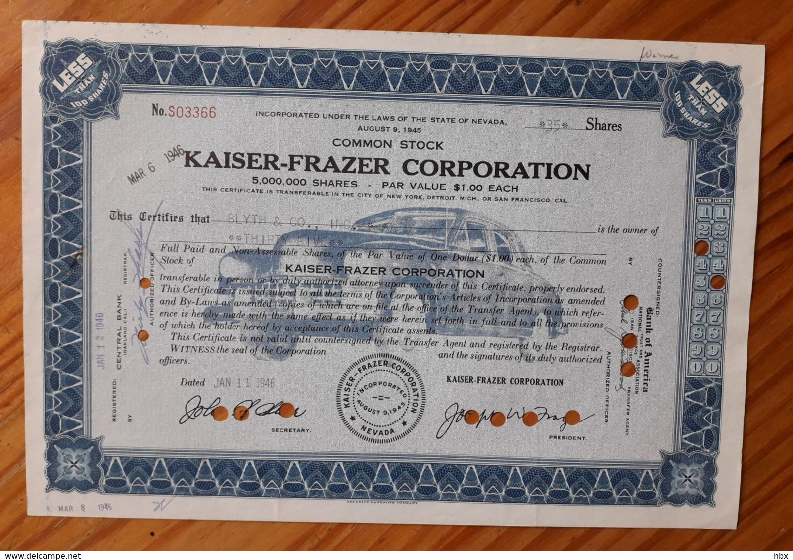 Kaiser-Frazer Corporation - 1946 - Automobilismo