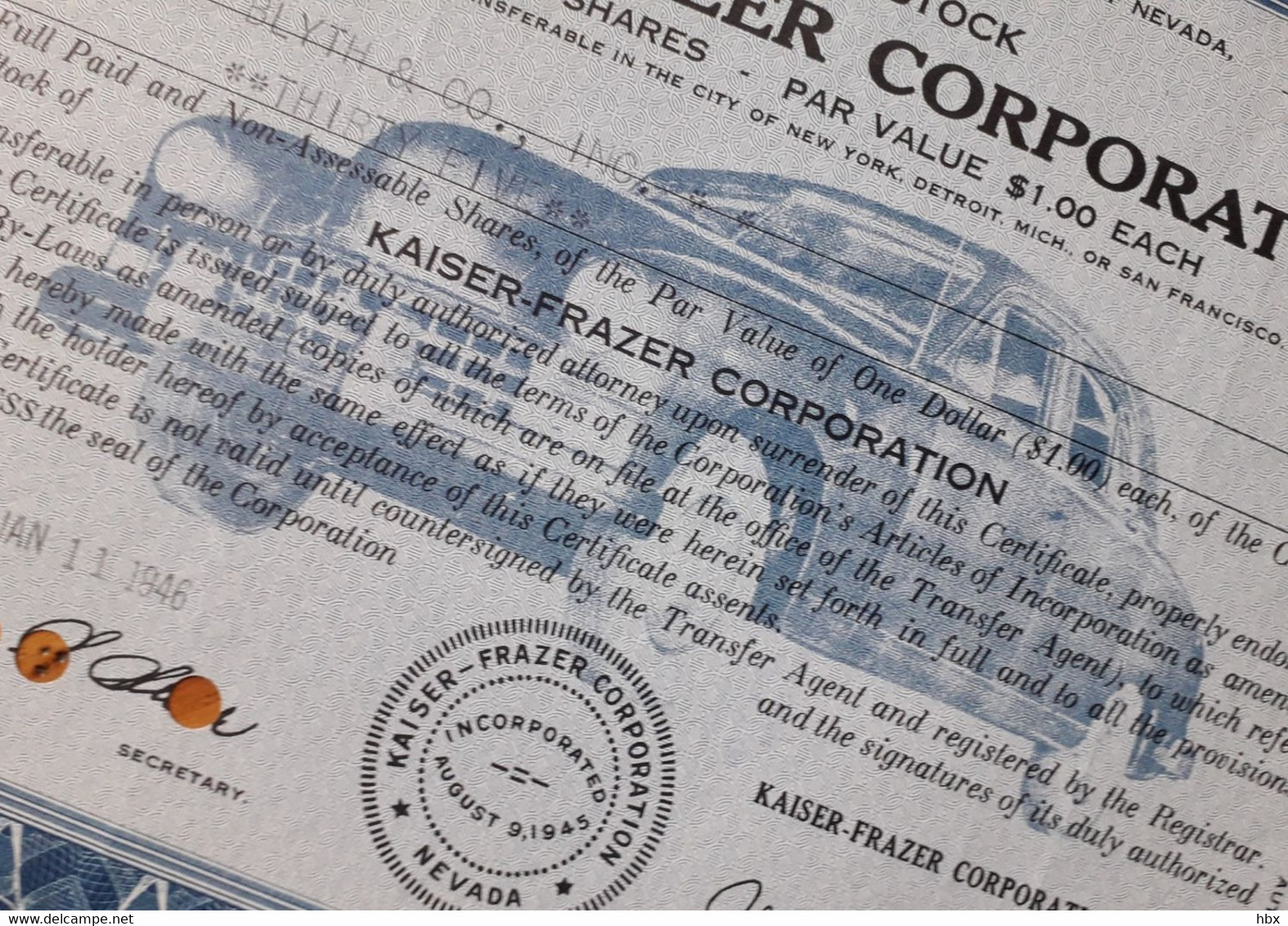 Kaiser-Frazer Corporation - 1946 - Automobilismo