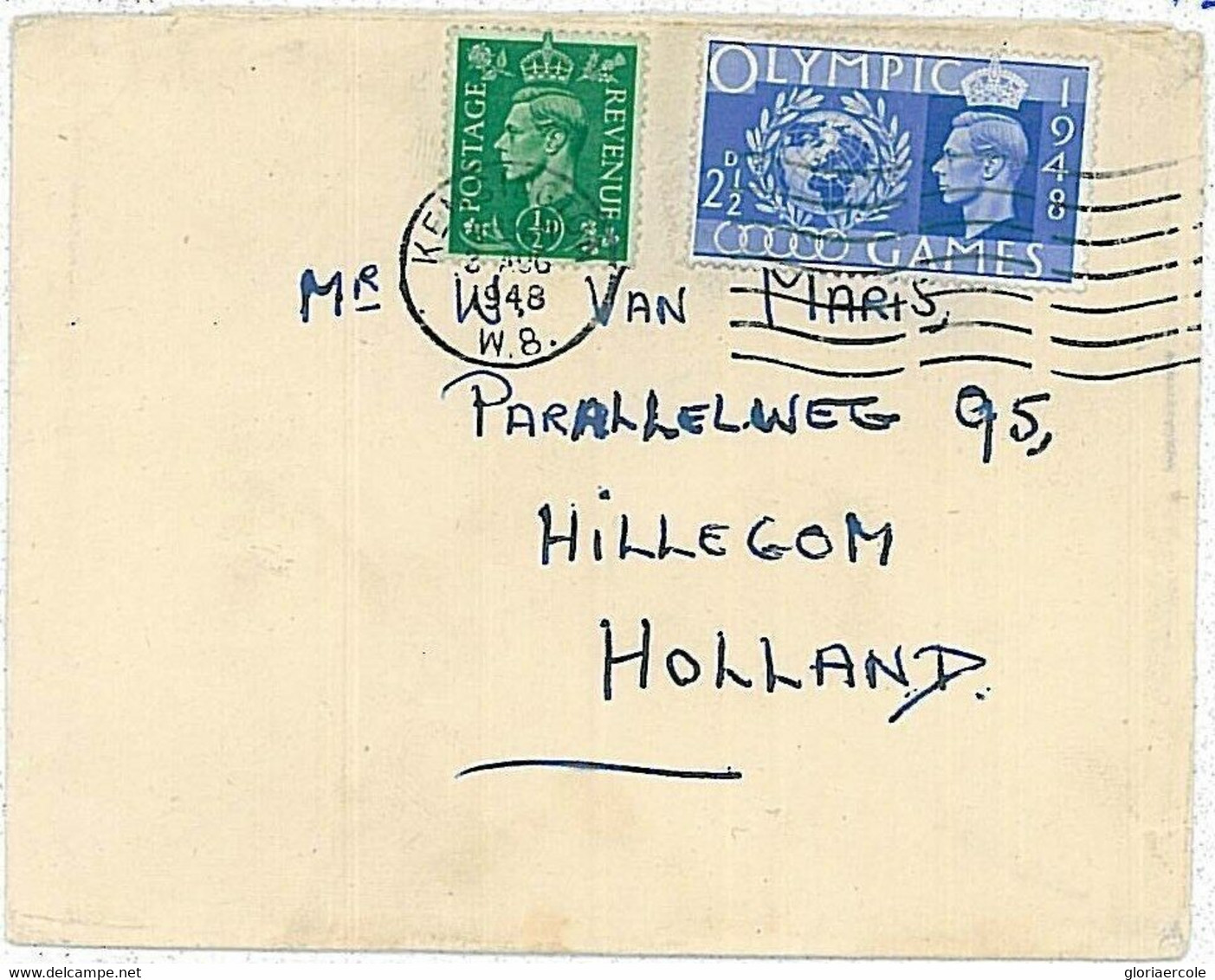 26771 - GB  UK  - POSTAL HISTORY COVER  - COVER To NETHERLANDS 1948 Olympic Games - Verano 1948: Londres